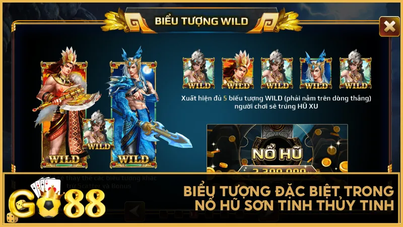 Biểu tượng đặc biệt trong game nổ hũ Sơn Tinh Thủy Tinh giúp bạn nhận thưởng lớn