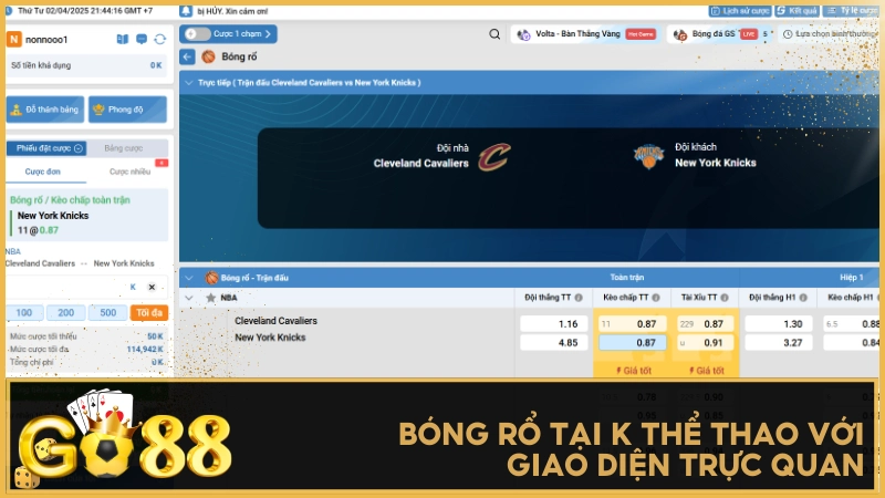 Từ NBA đến giải châu Á, bóng rổ GO88 cập nhật từng điểm số giúp bạn đặt kèo chính xác.