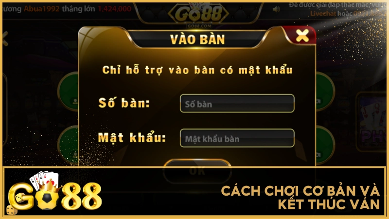 Cách chơi cơ bản và kết thúc ván
