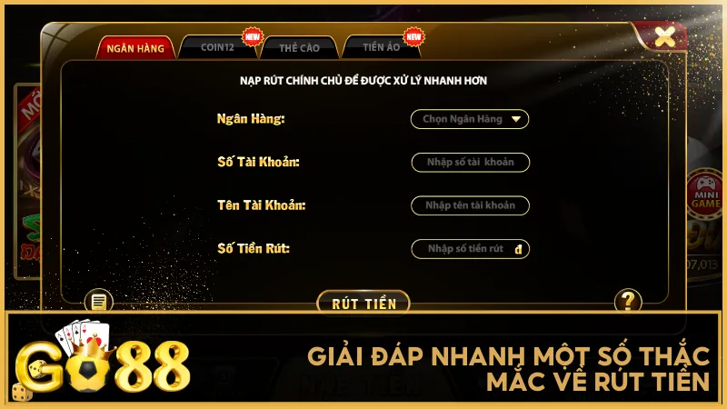GO88 cung cấp thông tin rõ ràng về phí giao dịch số lần rút và cách xử lý khi gặp sự cố