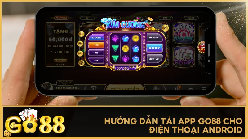 Người dùng Android có thể tải app GO88 dễ dàng thông qua file APK hoặc mã QR trên trang chủ