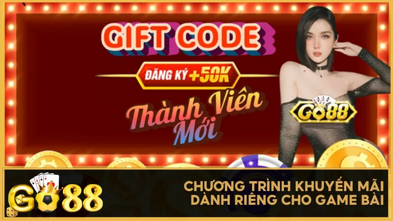 Chương trình khuyến mãi dành riêng cho sảnh game đánh bài
