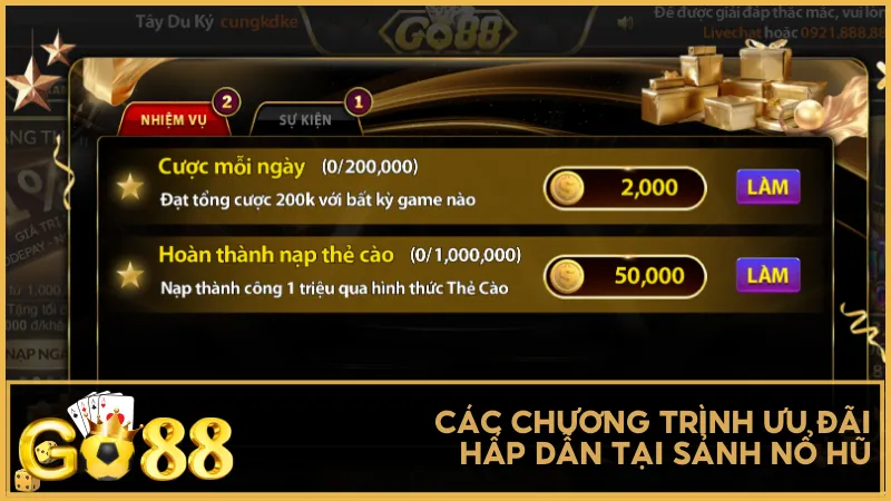 Đăng nhập mỗi ngày – Nhận ưu đãi nổ hũ cực lớn tại Go88 mà không cần nạp tiền