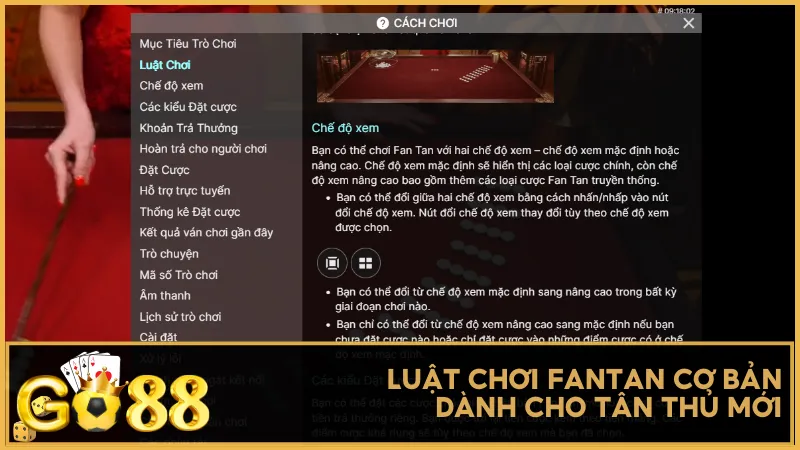 Luật chơi FanTan đơn giản với thao tác phân nhóm hạt trực tiếp từ dealer giúp tăng tính minh bạch.