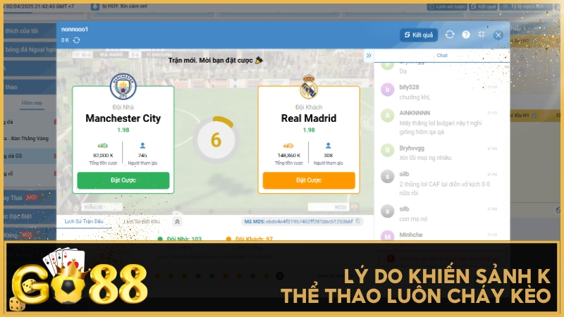 Chia mục theo thời gian và khu vực, sảnh K giúp người chơi truy cập nhanh, đặt cược gọn.