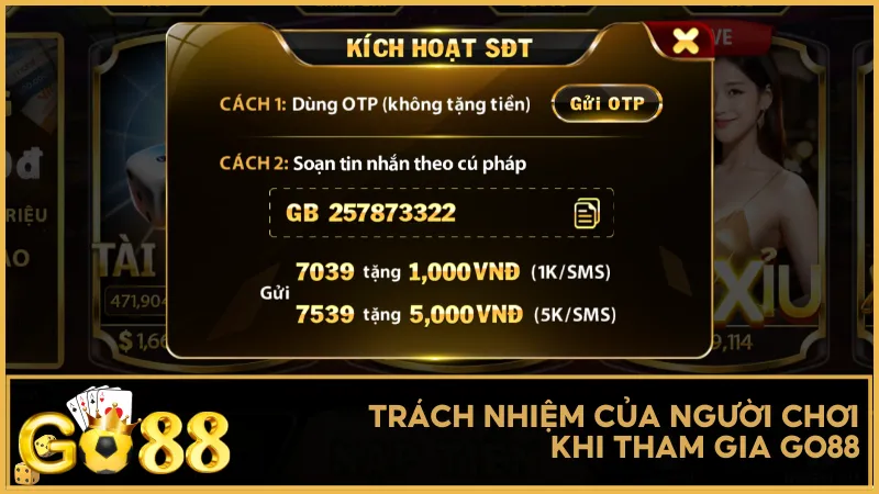 Nghĩa vụ của người chơi khi tham gia cổng game Go88