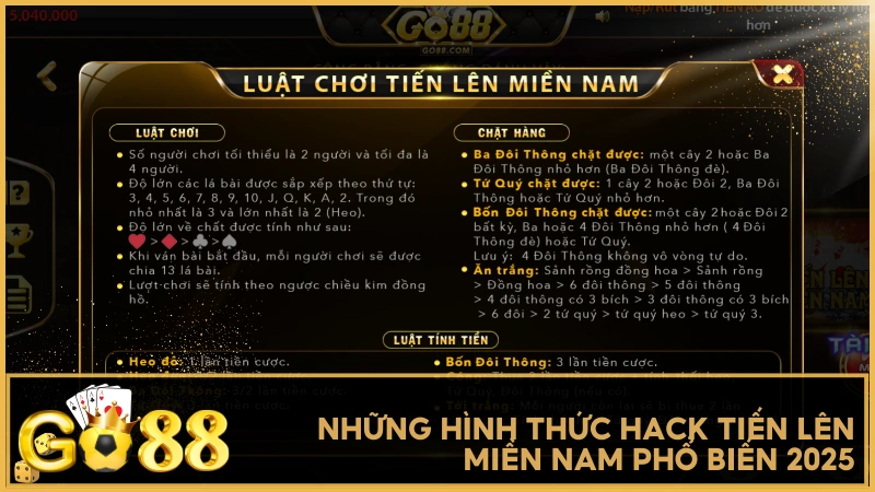 Những hình thức hack Tiến Lên Miền Nam phổ biến 2025