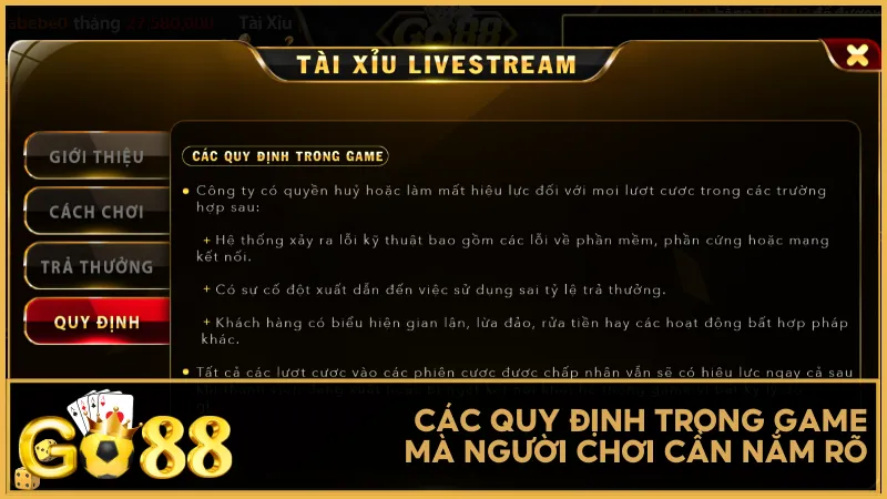 Các quy định trong game mà người chơi cần nắm rõ