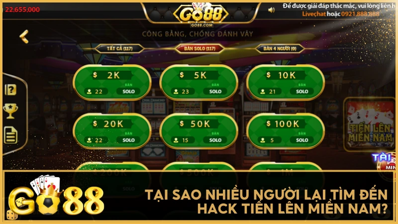 Tại sao nhiều người lại tìm đến hack Tiến Lên Miền Nam?