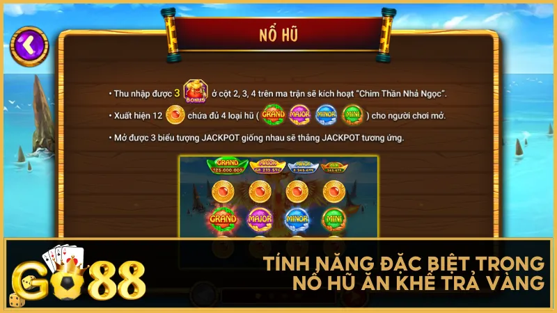 Tính năng đặc biệt trong nổ hũ Ăn Khế Trả Vàng