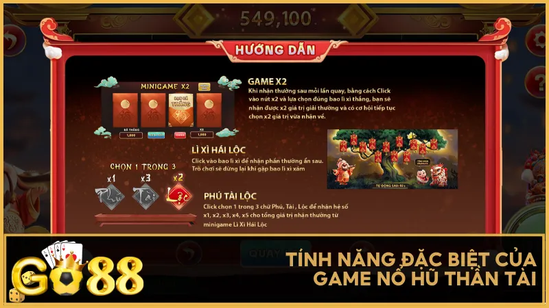 Tính năng đặc biệt của game nổ hũ Thần Tài