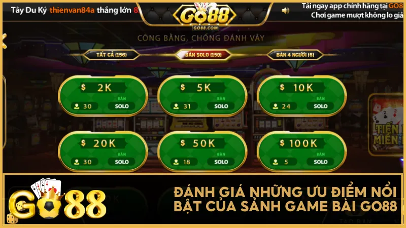 Go88 nổi bật với giao diện thân thiện, bảo mật cao và dịch vụ khách hàng tận tâm